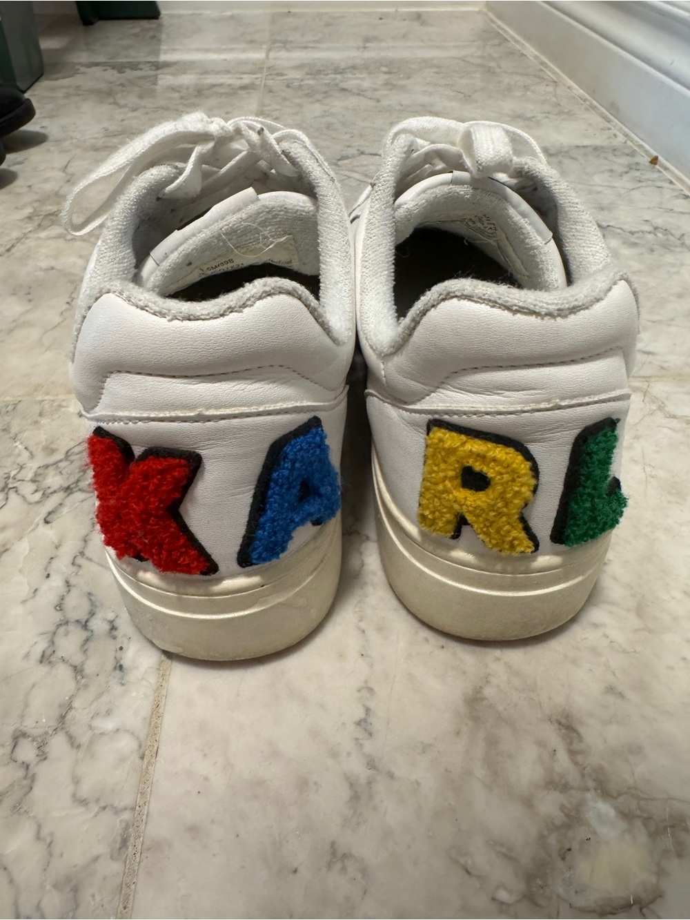 Karl Lagerfeld White Sneakers - 8.5 W